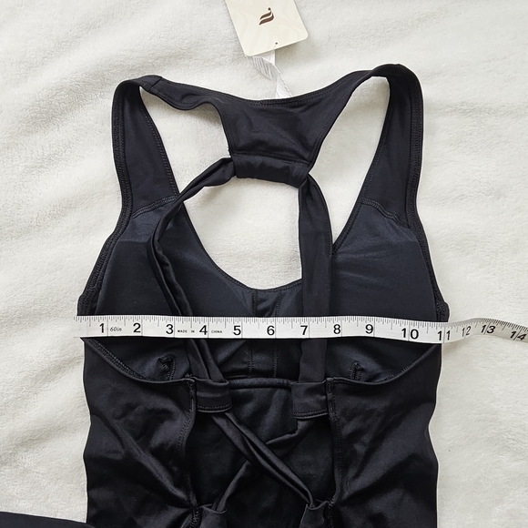 Fabletics Black Lace-Up Racerback One Piece Swimsuit XS - Picture 7 of 12